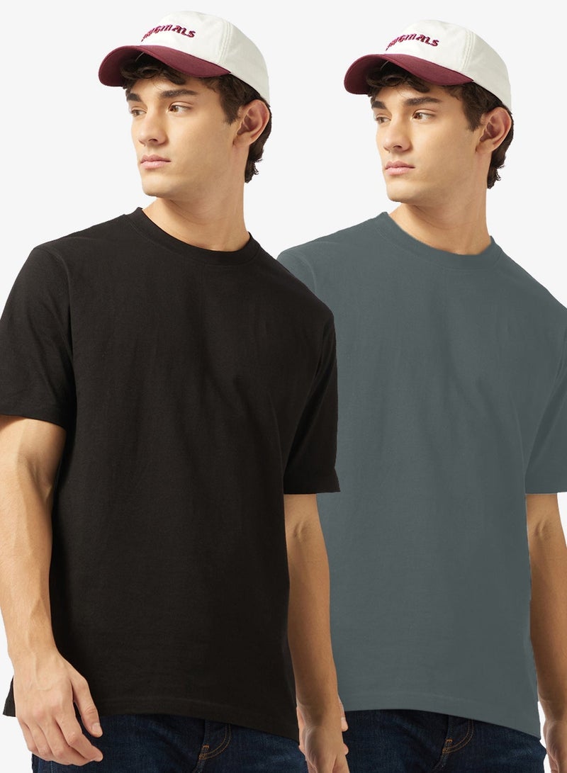 Seventy Five Basics Pack of 2 Oversized T-Shirt - Image 2